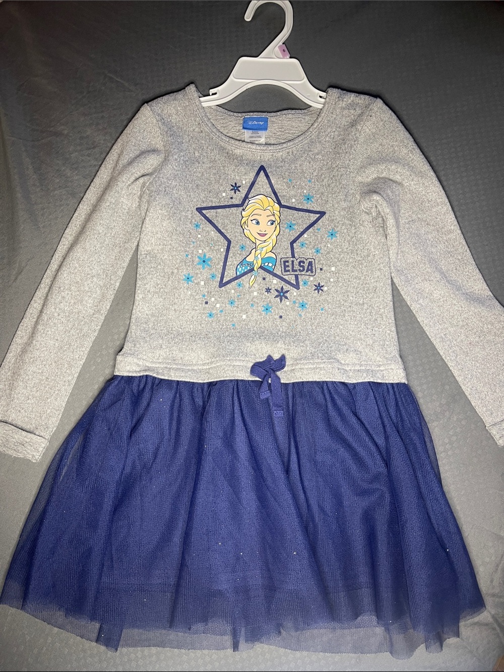 💕💰Disney Elsa Gray and Navy Blue Tulle Dress